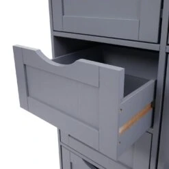 Kommode HWC-B65, Schubladenschrank Schrank, 5 Schubladen Und 1 Tür 80x70x35cm ~ Grau 14 Kommode HWC-B65, Schubladenschrank Schrank, 5 Schubladen Und 1 Tür 80x70x35cm ~ Grau -Wohnmöbel e1082175 6fff 4604 9164 6082b63453de