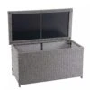 Poly-Rattan Kissenbox HWC-D88, Gartentruhe Auflagenbox Truhe ~ Basic Grau, 51x115x59cm 250l -Wohnmöbel e190e6fe 65ac 4def 93ca c320860fea64 3