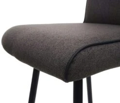 Barhocker HWC-H72, Barstuhl Tresenhocker, Fußablage Stahl Stoff/Textil ~ Grau-braun -Wohnmöbel e1ce5710 c7f8 4ed4 9e17 391ce7010ea7