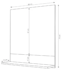 Wandspiegel Mit Ablage HWC-B19, Badspiegel Badezimmer, Hochglanz 75x80cm ~ Weiß 14 Wandspiegel Mit Ablage HWC-B19, Badspiegel Badezimmer, Hochglanz 75x80cm ~ Weiß -Wohnmöbel e2dd6ed4 7387 4794 bb29 c88ef58770d9