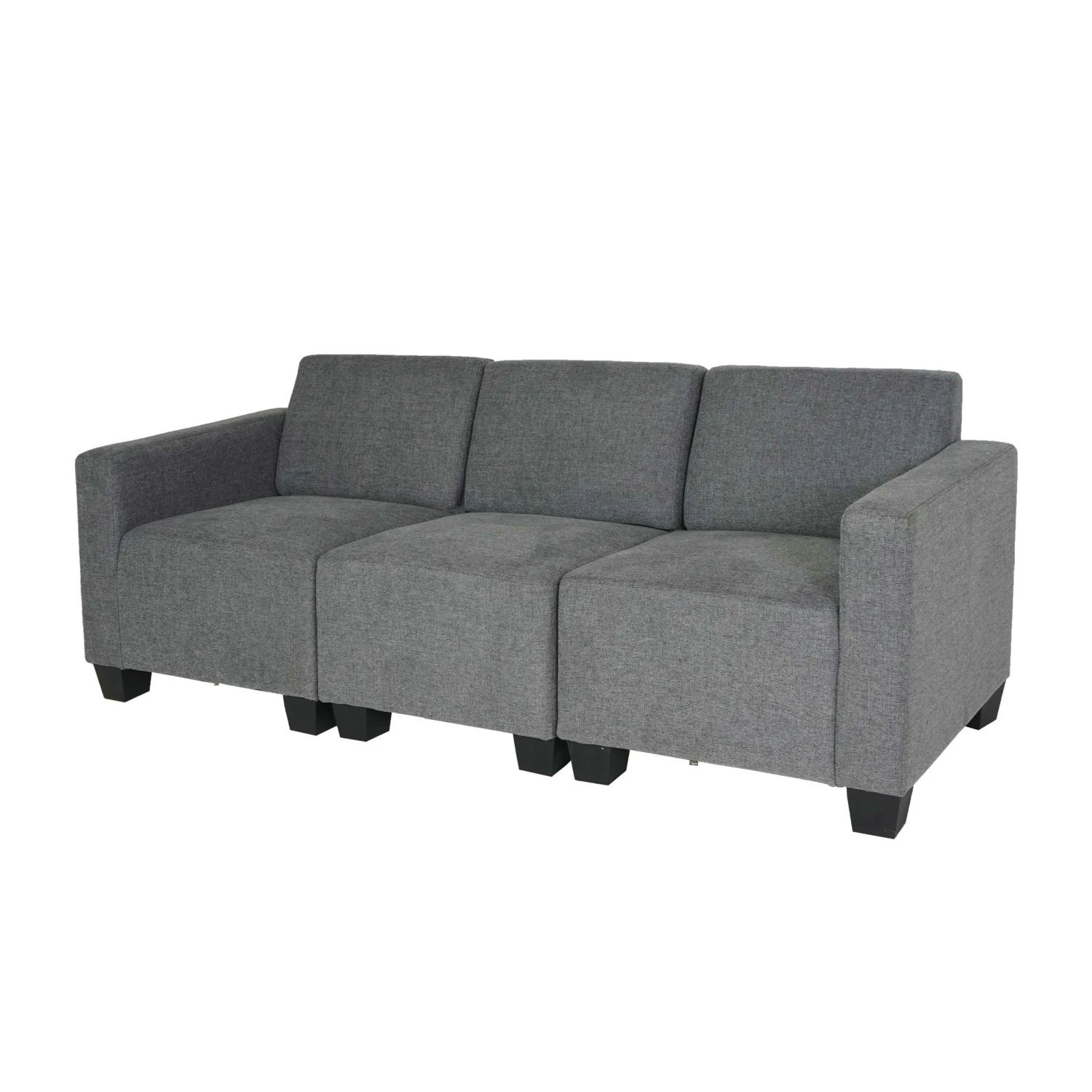 Modular 3-Sitzer Sofa Couch Lyon, Stoff/Textil ~ Braun 5 Modular 3-Sitzer Sofa Couch Lyon, Stoff/Textil ~ Braun – Bild 3