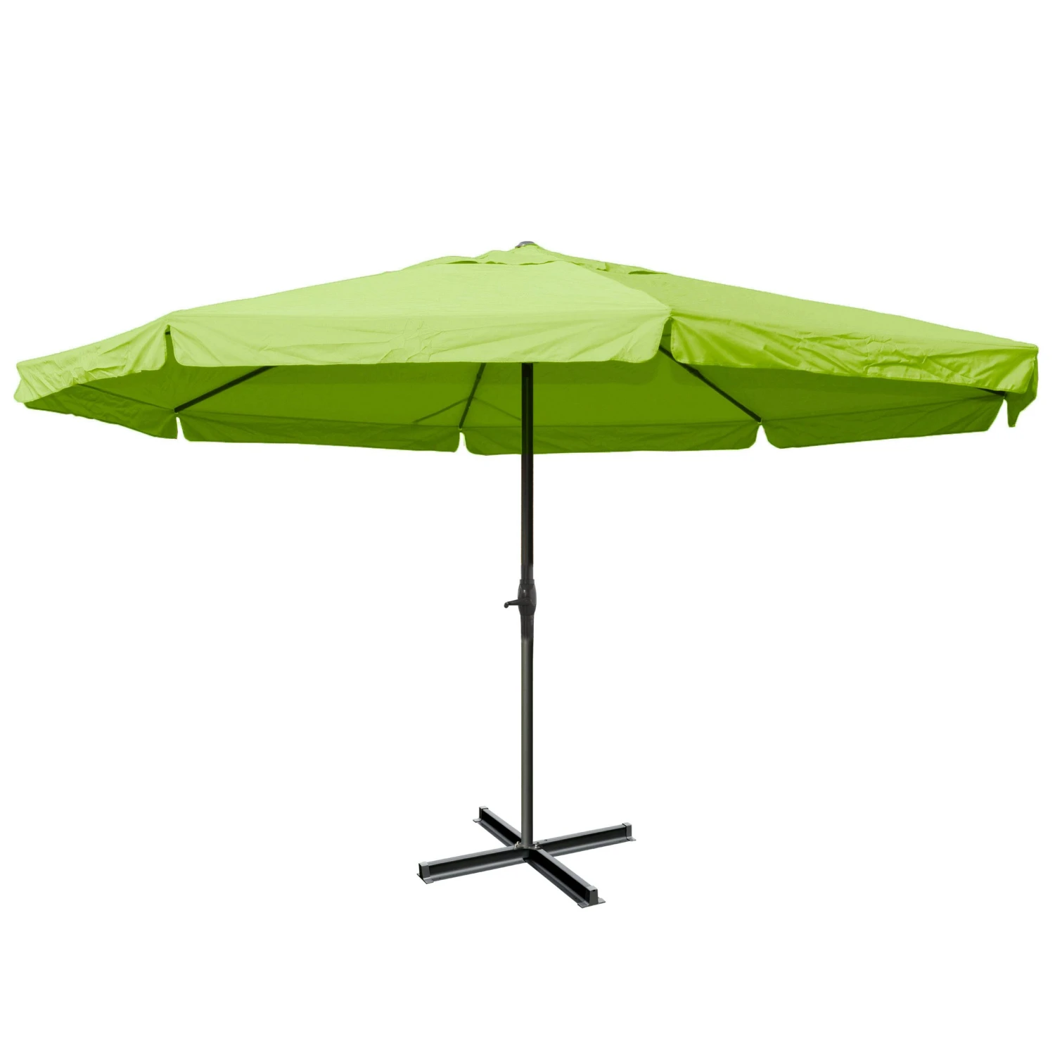 Sonnenschirm Meran Pro, Gastronomie Marktschirm Ohne Volant Ø 5m Polyester/Alu 28kg ~ Creme Ohne Ständer 6 Sonnenschirm Meran Pro, Gastronomie Marktschirm Ohne Volant Ø 5m Polyester/Alu 28kg ~ Creme Ohne Ständer – Bild 4