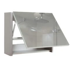 Spiegelschrank HWC-B19, Wandspiegel Badspiegel Badezimmer, Aufklappbar Hochglanz 48x59cm ~ Schwarz -Wohnmöbel e9a28a9a 1103 480b b042 f81e2a9c7bf1 2