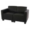 Modular 2-Sitzer Sofa Couch Lyon, Kunstleder ~ Schwarz -Wohnmöbel eb62b48e 2c0c 4144 bd14 021fe88e1bcb 1