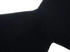 Esszimmerstuhl HWC-A50 III, Stuhl Küchenstuhl, Retro 50er Jahre, Stoff/Textil ~ Schwarz, Fuß Gebürstet -Wohnmöbel eb6ba37a 4cc5 4b17 8c61 fd1e1e461110