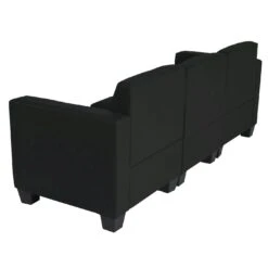 Modular 3-Sitzer Sofa Couch Lyon, Kunstleder ~ Schwarz 13 Modular 3-Sitzer Sofa Couch Lyon, Kunstleder ~ Schwarz -Wohnmöbel ebf22649 f8c0 4b2b ae70 cfacd880c12b