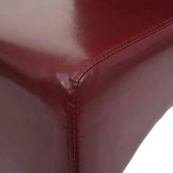 Esszimmerstuhl Latina, Küchenstuhl Stuhl, Leder ~ Rot, Dunkle Beine -Wohnmöbel ec219f92 5118 4223 aadc eaa2f4498f1b