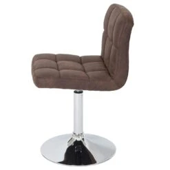 2er-Set Esszimmerstuhl Kavala, Drehstuhl Stuhl, Wildlederimitat Chrom ~ Vintage Dunkelbraun -Wohnmöbel edb63934 c550 4ede 9df0 e56458914b84