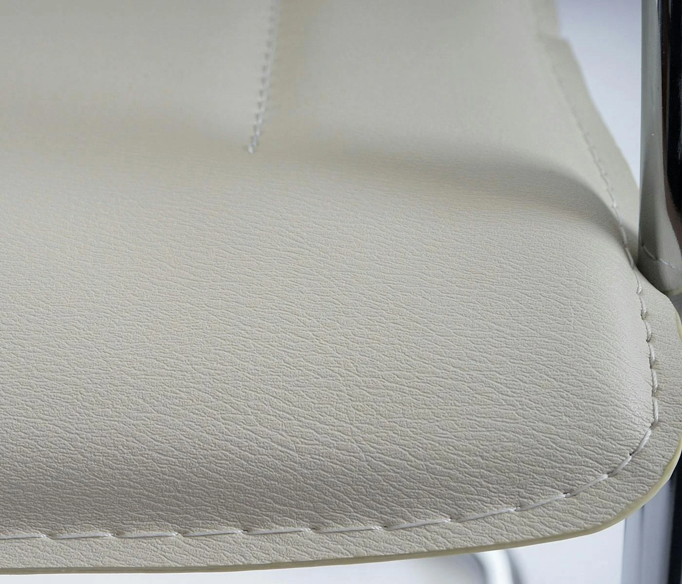 Esszimmerstuhl Samara, Freischwinger Küchenstuhl Lehnstuhl Stuhl, Stahl ~ Creme 8 Esszimmerstuhl Samara, Freischwinger Küchenstuhl Lehnstuhl Stuhl, Stahl ~ Creme – Bild 6