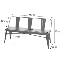 3er Sitzbank HWC-H10, Garderobenbank Esszimmerbank, Kunstleder Chesterfield Industrial Gastronomie ~ Schwarz-braun -Wohnmöbel eef441bc 1c49 40c0 83ea c419c3e52082
