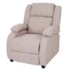 Fernsehsessel Lincoln, Relaxsessel Liege Sessel, Stoff/Textil ~ Creme-grau -Wohnmöbel ef593428 4afd 451d 8832 b775749f3d5f 1
