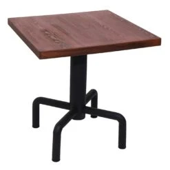 Bistrotisch HWC-G68, Beistelltisch Bartisch Loungetisch, Gastro-Qualität Industrial 73x70x70cm ~ Vintage Braun -Wohnmöbel f03caa16 b658 4caf a0e5 b9256023f339