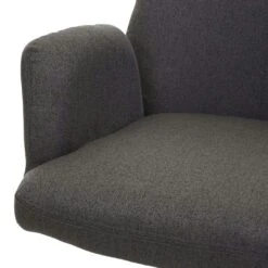 Esszimmerstuhl HWC-H71, Küchenstuhl Lehnstuhl Stuhl, Stoff/Textil Stahl ~ Grau-braun -Wohnmöbel f176739d f668 4235 b544 93d29d16c780