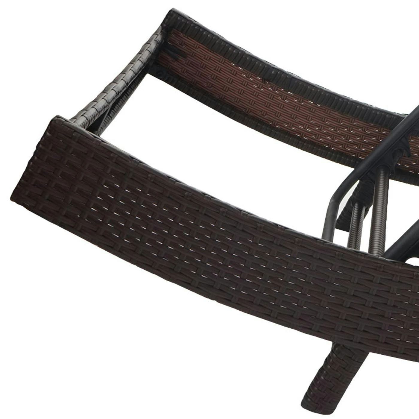 Sonnenliege Savannah, Relaxliege Gartenliege Liege, Poly-Rattan ~ Braun-meliert, Bezug Grau 9 Sonnenliege Savannah, Relaxliege Gartenliege Liege, Poly-Rattan ~ Braun-meliert, Bezug Grau – Bild 7