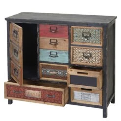 Apotheker-Schrank HWC-A43, Tanne Holz Massiv Vintage Shabby-Look 129x55x38cm -Wohnmöbel f4cea781 7dcf 46b8 a8ca 70dba30990d0