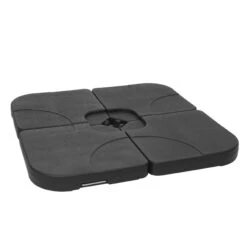 Sonnenschirmständer HWC-F78, Ampelschirmständer Marktschirmständer Für Bodenkreuz, Befüllbar 100kg