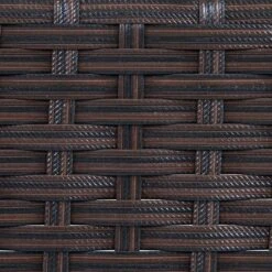 3-Sitzer Poly-Rattan Gartenbank Halden, Sitzbank ~ Braun-meliert, Kissen Creme -Wohnmöbel fe862936 cec8 4653 a22b 0a5ec0cd731c